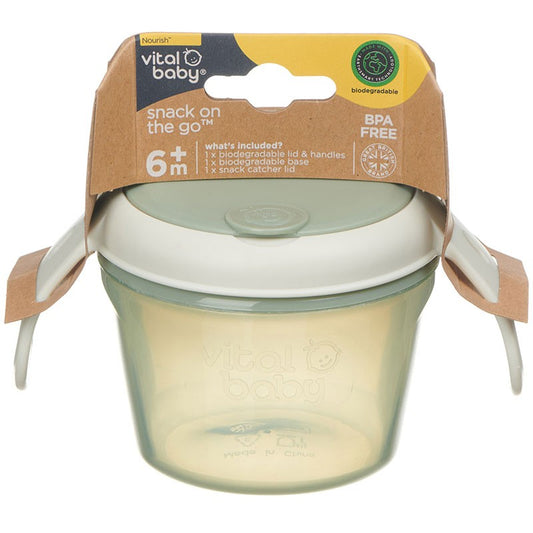 Vital Baby, Nourish Snack On The Go- Natural Moss Green