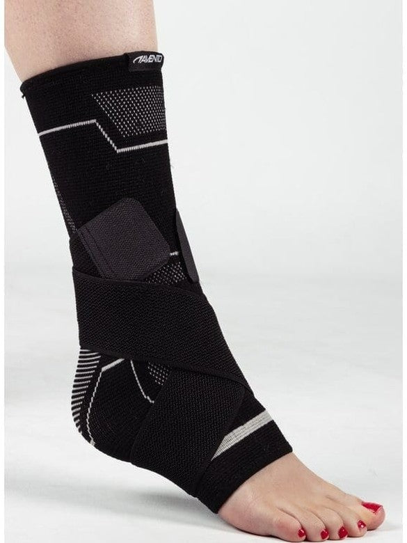 AVENTO ANKLE COMPRESSION SUPPORT WITH ELASTIC STRAP