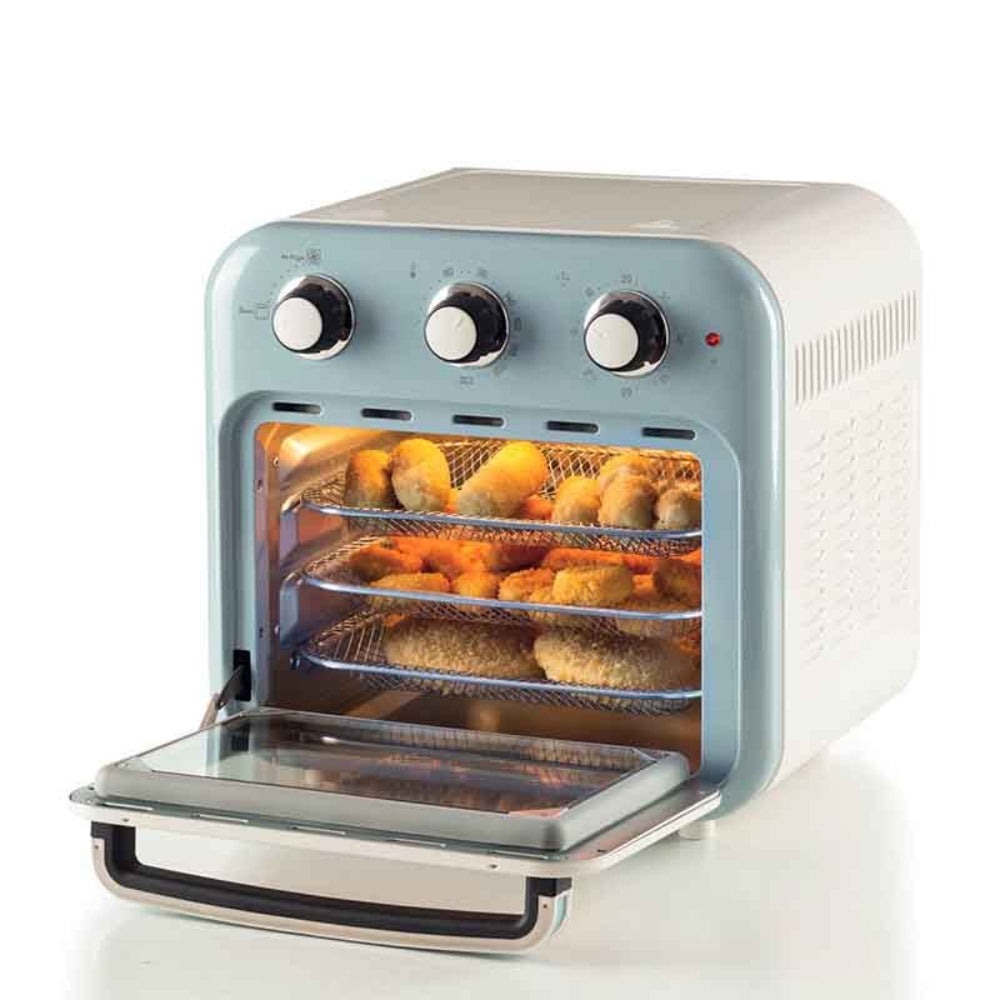 Ariete Vintage Air Fryer Oven 16L, 1400W, Rotisserie, Blue, 4632/05