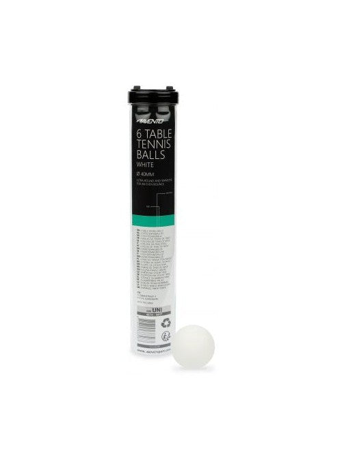 AVENTO 6 TABLE TENNIS BALLS ABS WHITE