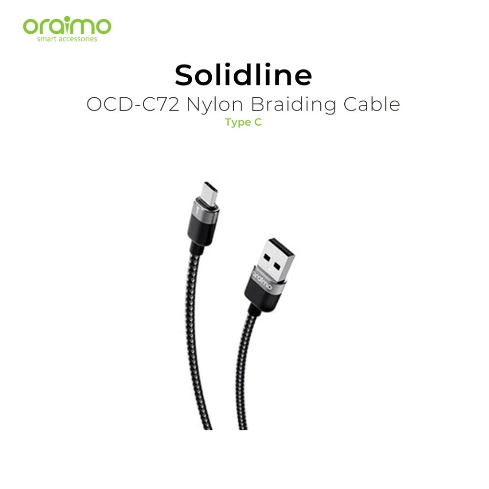 Oraimo, Data Cable Black Ocd-C72 Type-C 1M/3A