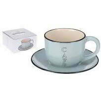 Cappuccino Cup & Saucer, Available in 4 colors