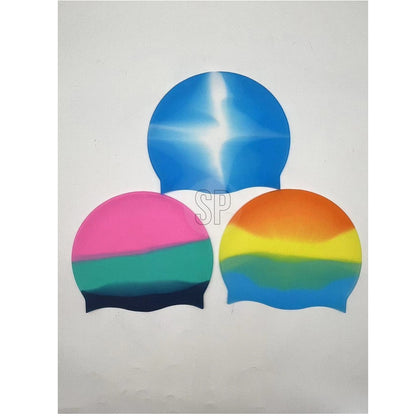 Silicone Swimming Cap in 3 assorted colors