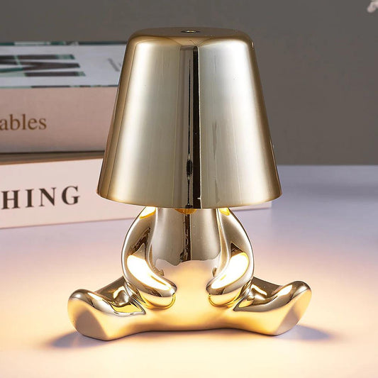 Thinker Gold LED Table Lamp with Touch Control, 3 Light Modes, SK1951427B