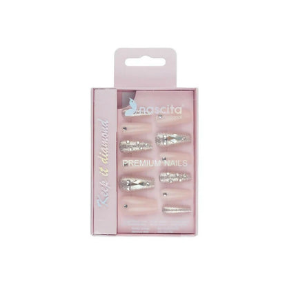 Nascita Premium Diamond Artificial Nails Set 289 Pack of 12