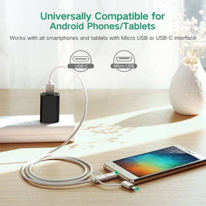 Ugreen, Mfi, Apple Certified Cable Usb To 3 In1 Lightning + Type C + Micro Usb - Nylon Braided & Aluminum Body Ugreen Us186 - 50203