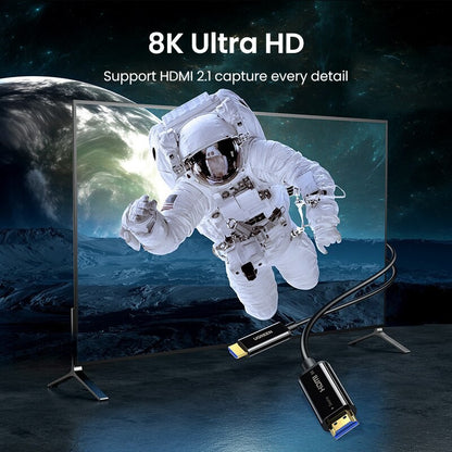 Ugreen, 8K Hdmi 2.1 Male To Male Fiber Optic Cable, Premium Quality, Durable Design & Excellent Flexibility Ugreen Hd141 - 50400 - 50500