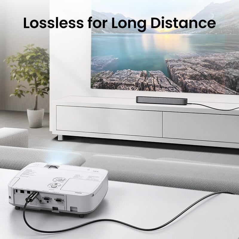 Ugreen, 8K Hdmi 2.1 Male To Male Fiber Optic Cable, Premium Quality, Durable Design & Excellent Flexibility Ugreen Hd141 - 50400 - 50500
