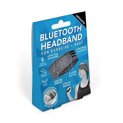 Satzuma, Bluetooth Headband #BTHB-BK.