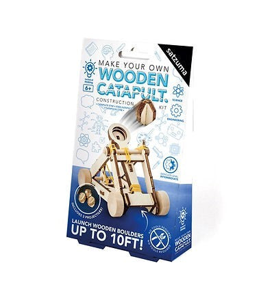 Satzuma, Make Your Own Wooden Catapult #STEM-004.