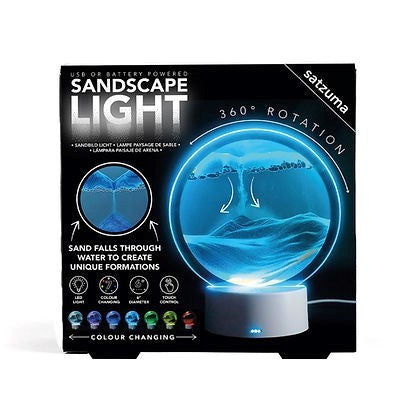 Satzuma, Usb Or Battery Powered Sandscape Light diameter 6 inch #SSL-01.