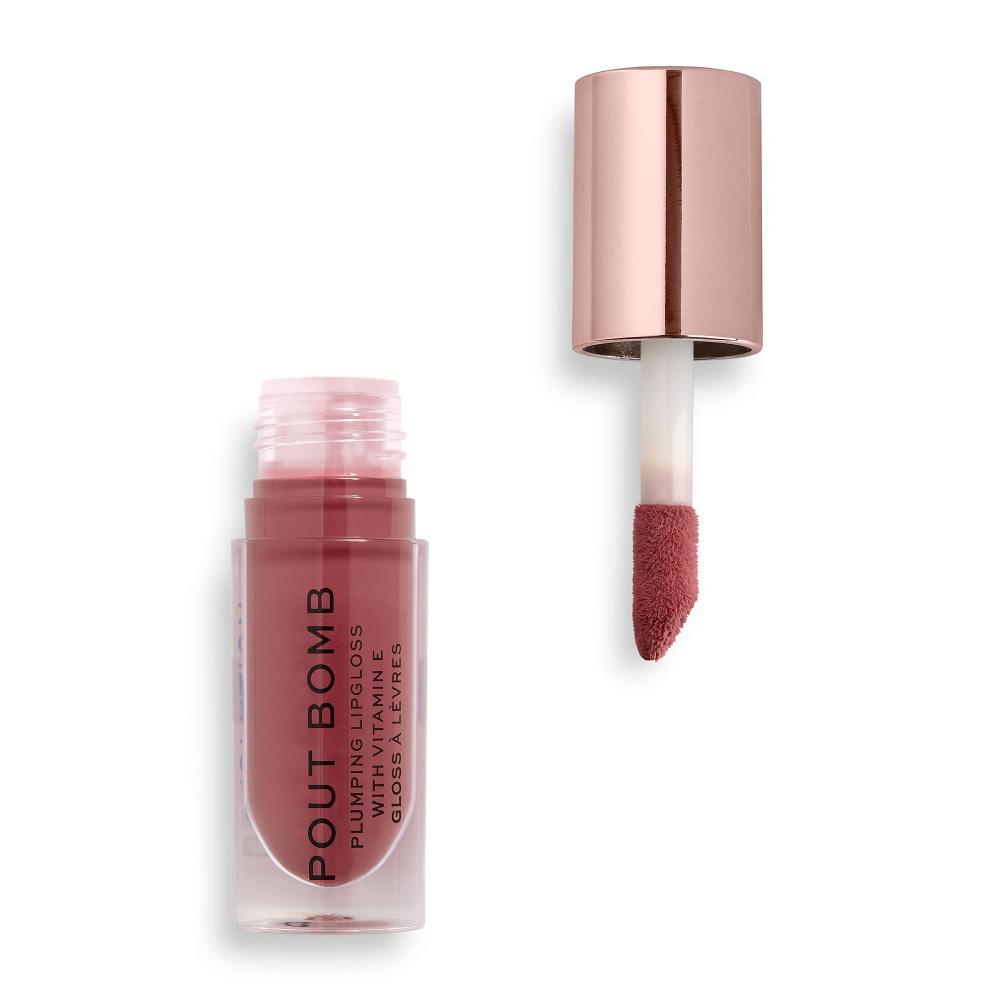 Makeup By Revolution, Revolution Pout Bomb Plumping Gloss Sauce Dusty Pink