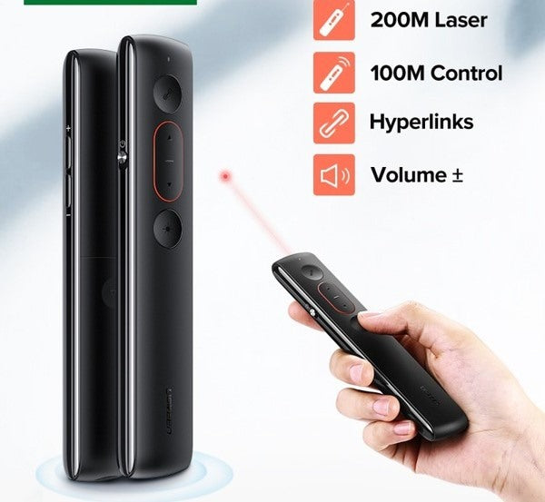 Ugreen, Advanced Function Wireless Lazer Presentation Remote With Built-In Laser Pointer Ugreen Lp479 - 50654