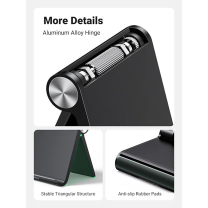 Ugreen, Multi-Angle Phone And Tablet Stand & Foldable Holder, High Quality (Black) Ugreen Lp115 - 50748