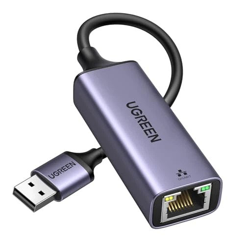 Ugreen, Usb To Ethernet Adapter, Plug And Play Ethernet Adapter, Aluminium Shell, 1Gbps Gigabit Rj45 To Usb 3.0 Network Dongle, Compatible With Nintendo Switch, Laptop, Macbook, Surface Pro, Windows