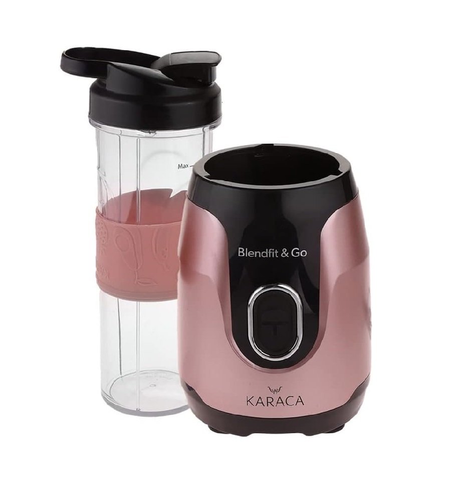 Karaca Blend-Fit Rose Gold Smoothie Go Set 1000 ml ? 550W, 153.03.06.6424
