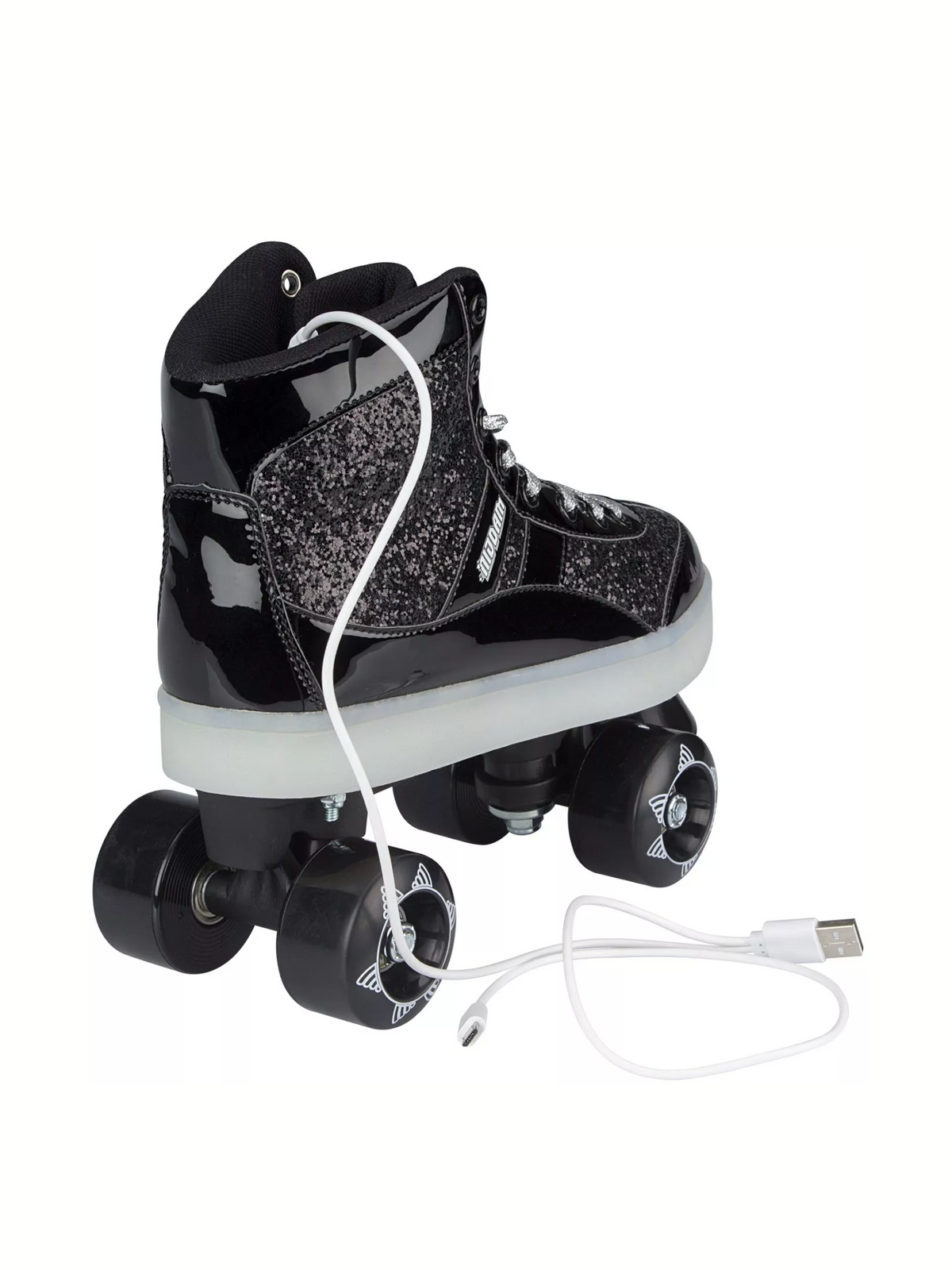 NIJDAM ROLLER SKATES FLASHING  GLITTER AND GLAMOUR