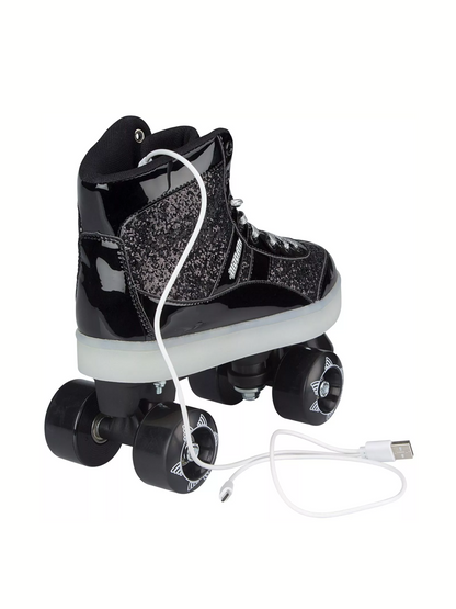 NIJDAM ROLLER SKATES FLASHING  GLITTER AND GLAMOUR