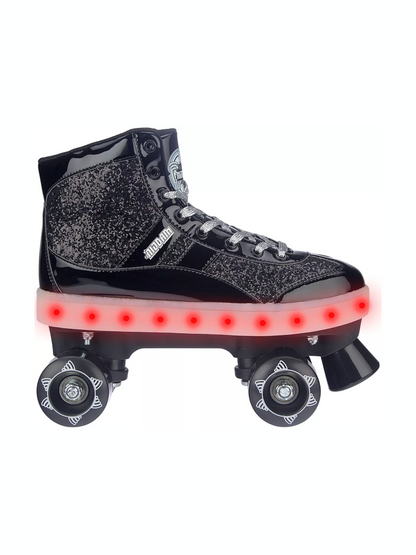 NIJDAM ROLLER SKATES FLASHING  GLITTER AND GLAMOUR