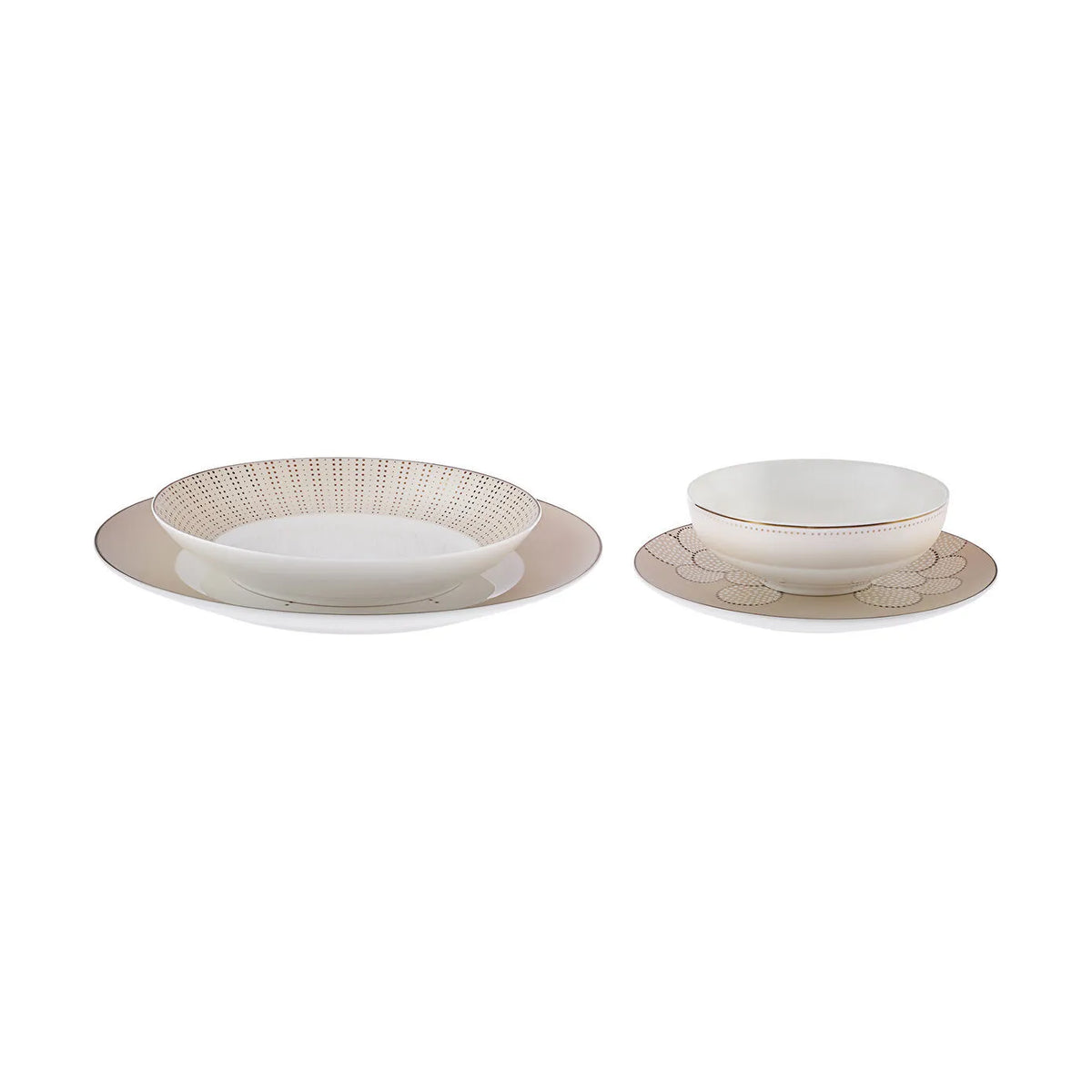 Karaca Antares Porcelain 24-Piece Dinner Set for 6 People, 153.09.01.0583