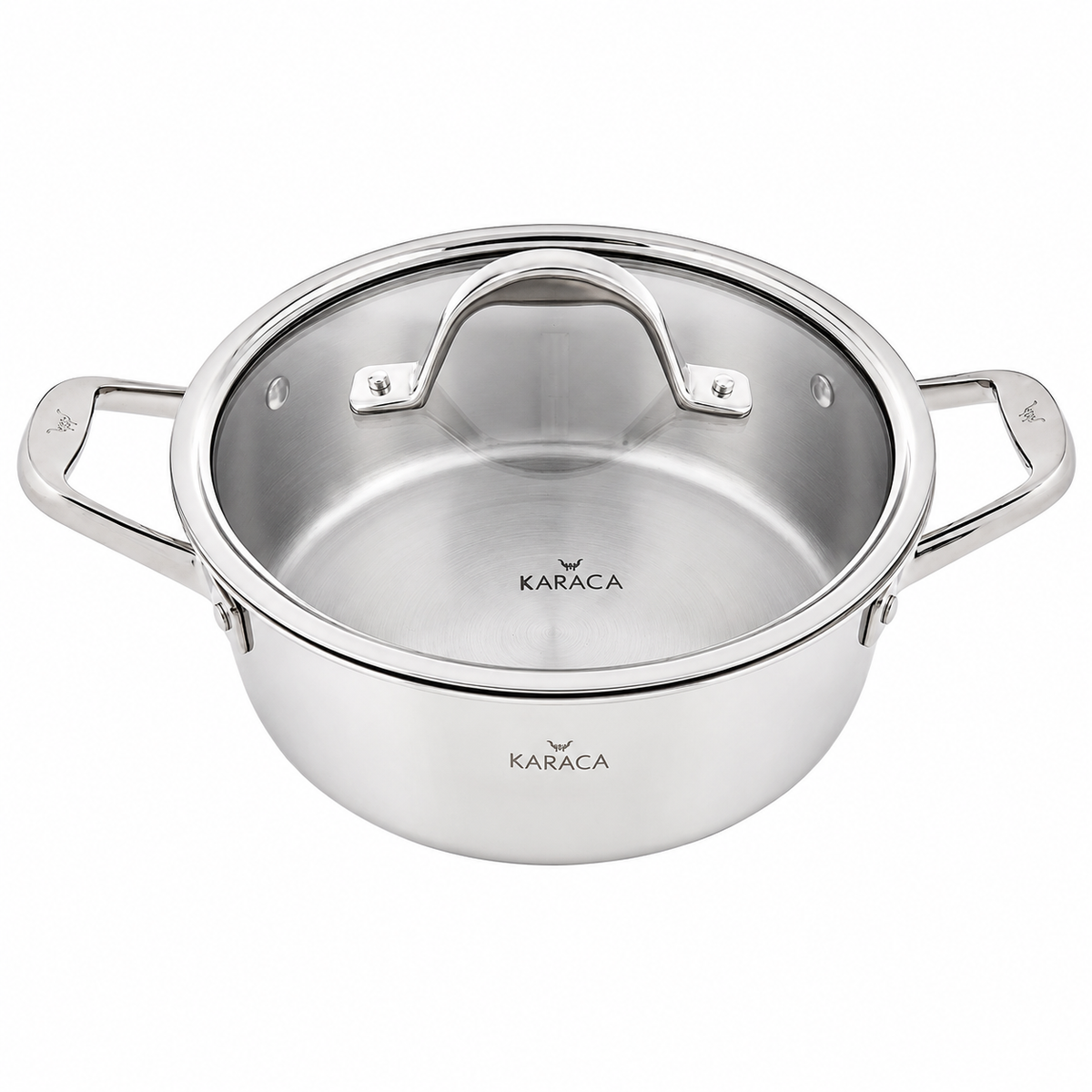 Karaca 3Ply PowerSteel 316+ Stainless Steel Pot 24 cm, 153.03.08.0551