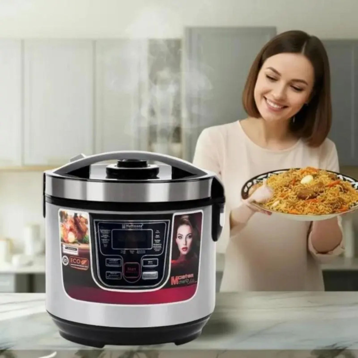 HOFFMANS Conventional Electric Cookers (6 L, Silver) HM-715