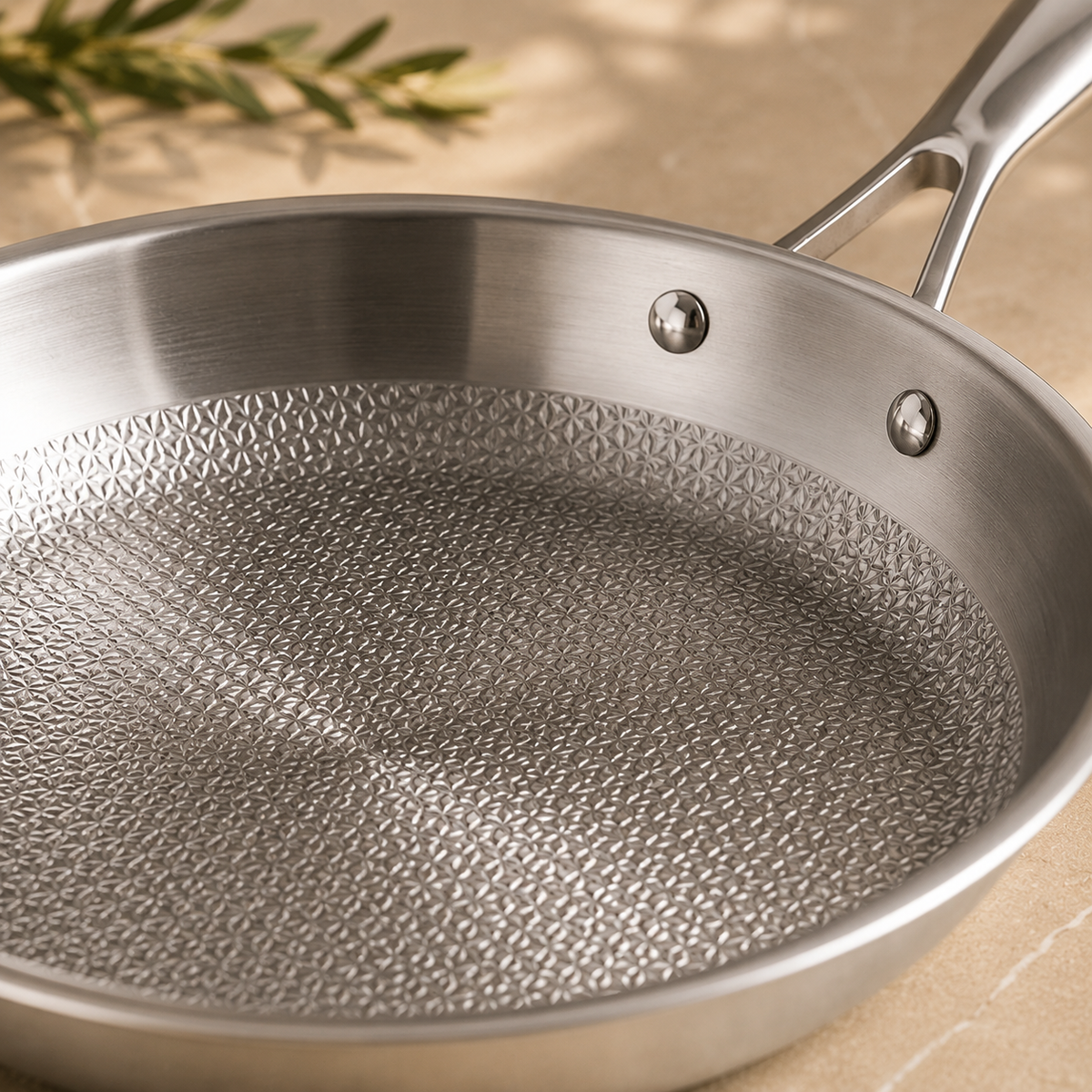 Karaca Powersteel 316+ 3Ply Stainless Steel Induction Frying Pan 30 cm, 153.03.08.0559