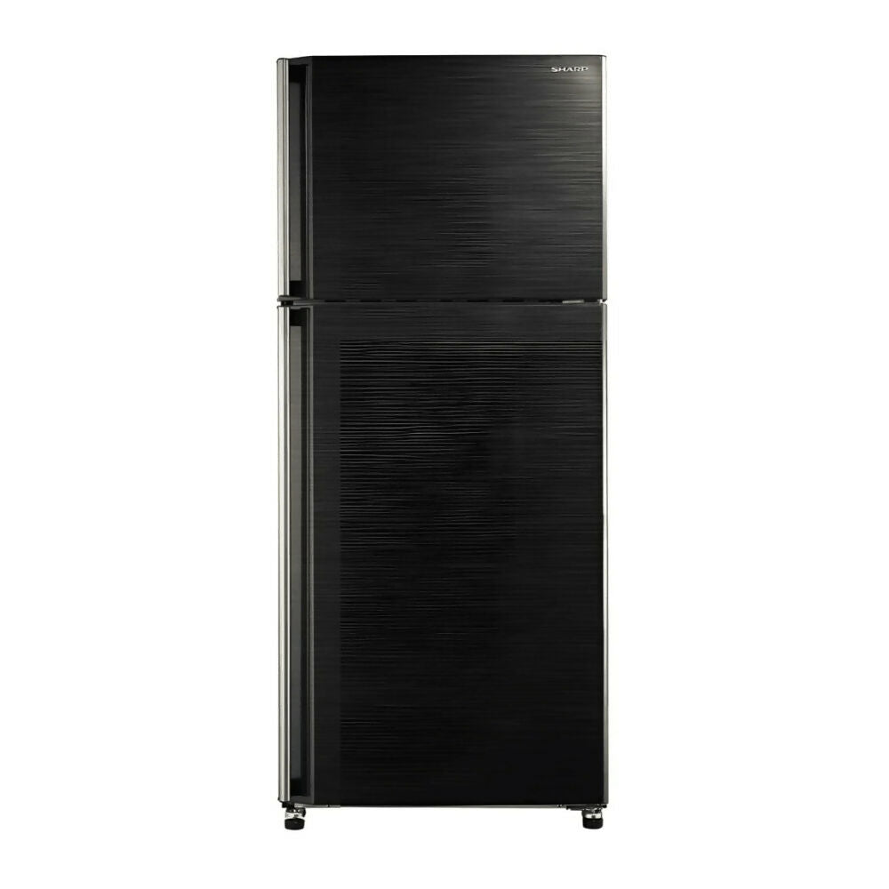 Sharp Fridge Top Mount, 2 Doors - HxWxD: 167x70x72cm - [Black], SHP-SJ58CBK