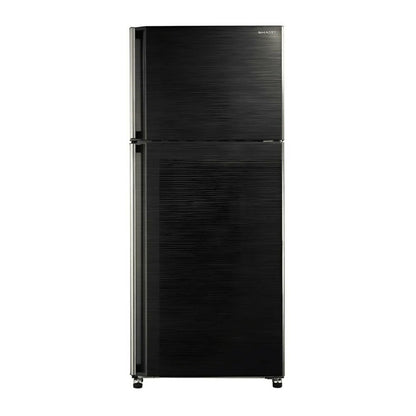 Sharp Fridge Top Mount, 2 Doors - HxWxD: 167x70x72cm - [Black], SHP-SJ58CBK