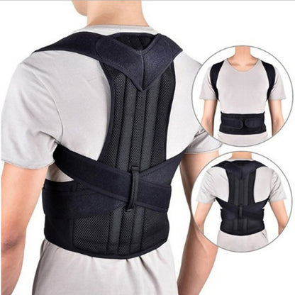 Adjustable back posture corrector and lumbar support brace