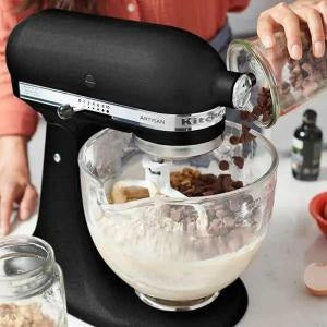 Kitchen Aid, Artisan Tilt Head stand Mixer 4.8L + 3L bowl + Flex edge beater + Pouring Sheild