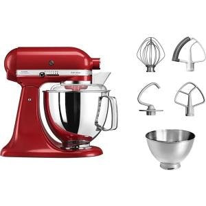 Kitchen Aid, Artisan Tilt Head stand Mixer 4.8L + 3L bowl + Flex edge beater + Pouring Sheild