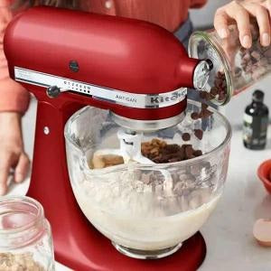 Kitchen Aid, Artisan Tilt Head stand Mixer 4.8L + 3L bowl + Flex edge beater + Pouring Sheild