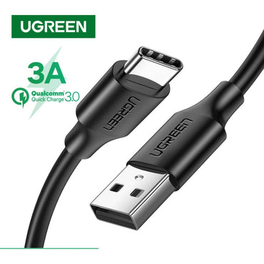 Ugreen, USB To USB-C 5V/3A Fast Cable (Black), Available in Different Sizes