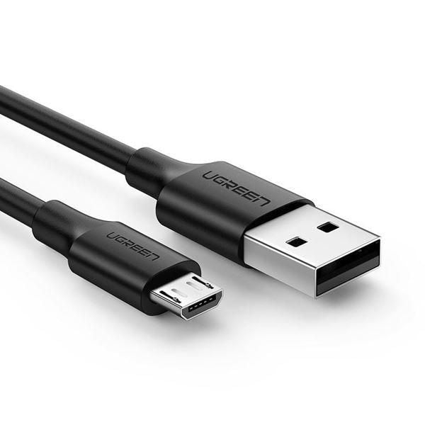 Ugreen, USB To Micro USB 2.4A Fast Charging Cable (Black), Available in Different Sizes