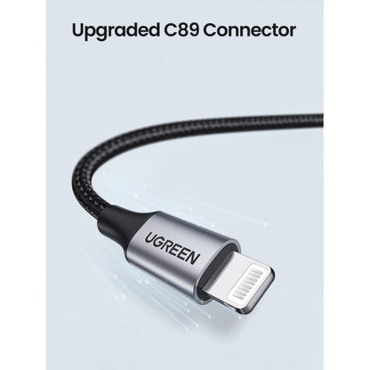 Ugreen, Mfi, Apple Certified 1.5M Cable Usb To Lightning 5V/2.4A - Nylon Braided & Aluminum Body Ugreen Us199 - 60157