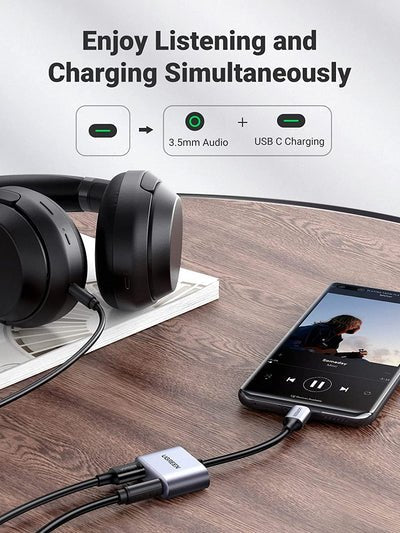 Ugreen, 2-In-1 Usb C To 3.5Mm Headphone And Charger Adapter Ugreen Cm231 - 60164
