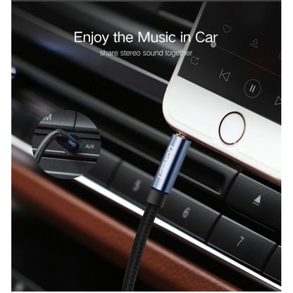 Ugreen, Hifi Aux Cable, 3.5Mm Male To 3.5Mm Male Braided Cable, Gold Plated, Metal Case, 1M