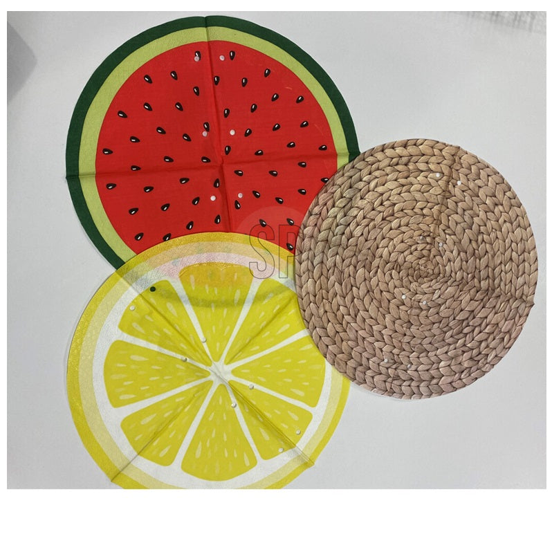 Napkins Round Diameter 32 cm Set 12 pcs in 3 assorted designs