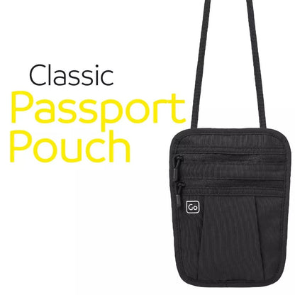 Go Travel, Classic Passport Pouch Black