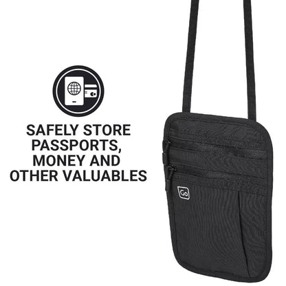 Go Travel, Classic Passport Pouch Black