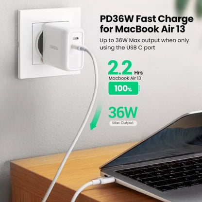Ugreen, Pd 36W Dual Port Usb-A + Usb-C Cell Phone Wall Charger