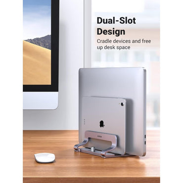 Ugreen, Aluminium Alloy Vertical Laptop Stand Holder (Dual-Slot) Ugreen Lp258 - 60643