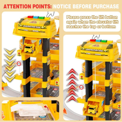 Track 30Pcs Game Play Diy Slot Garage Parking Lot Toy Car Engineering6252