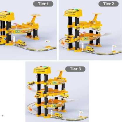 Track 30Pcs Game Play Diy Slot Garage Parking Lot Toy Car Engineering6252