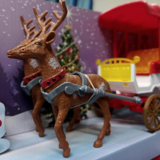 Christmas Deer Cart6276