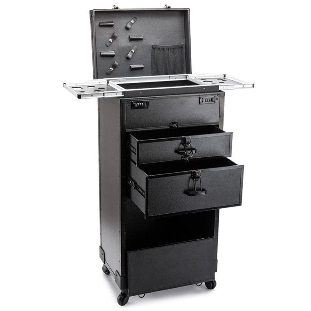 La Perla Tech, Cosmetic Case With Large Capacity, 4 Wheel Makeup Case,, 6290012145128