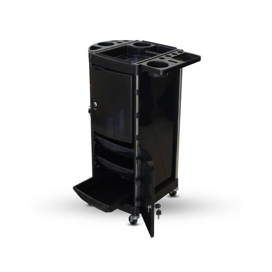 La Perla Tech, Salon Trolley With Lock, Multifunctional Beauty Tool Storage For Hair Salon And Spa, 6291101221659