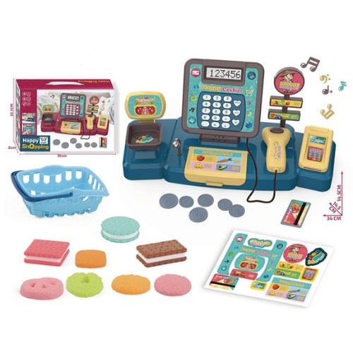 Food Toy Cash Register Table, Available in Different Colors