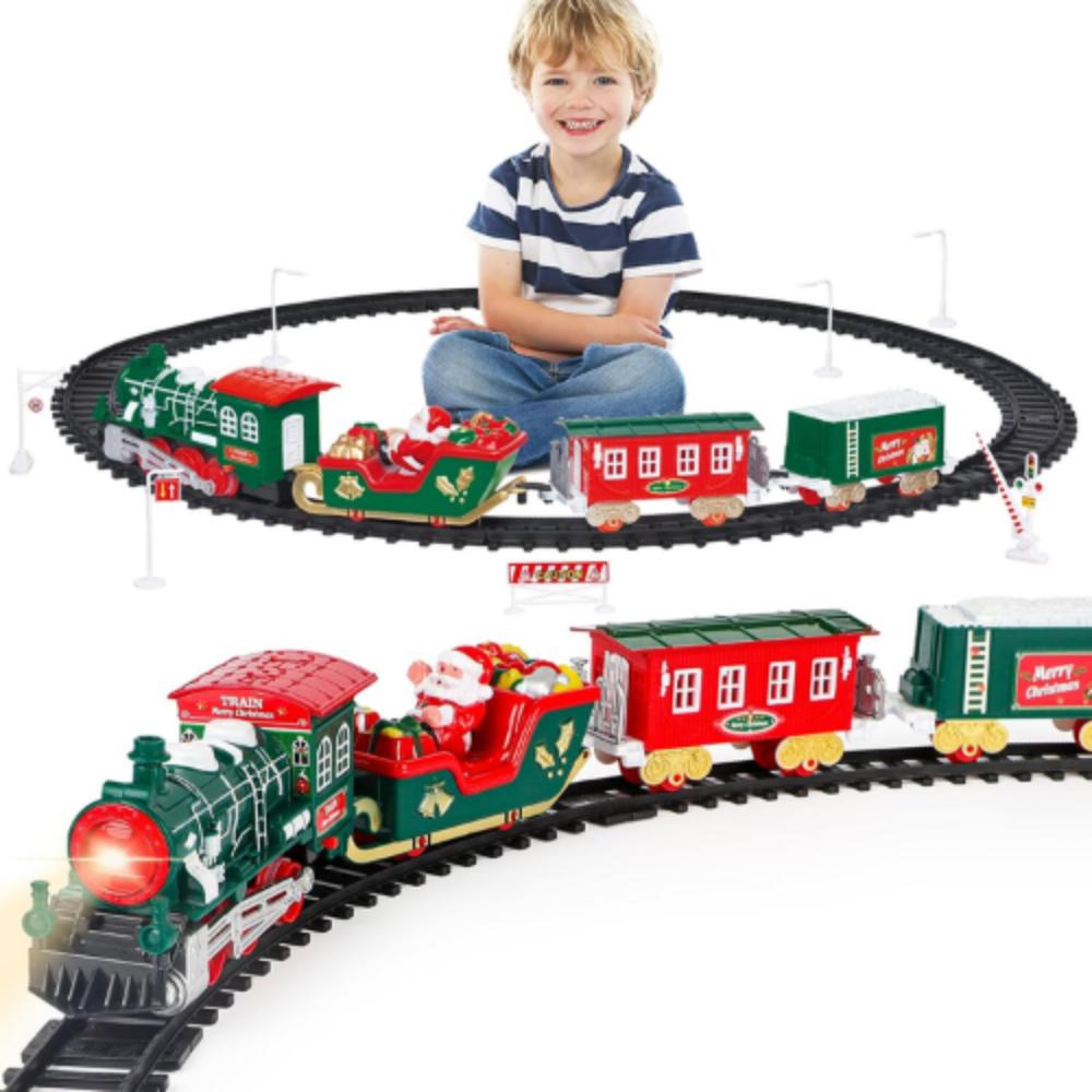Electric Light Music Christmas Rail Train6324